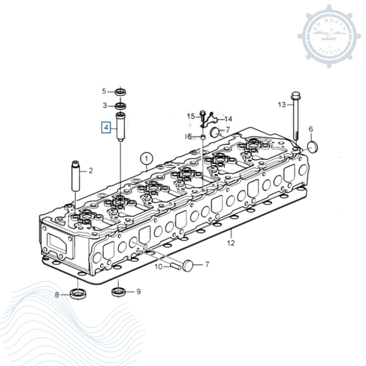 Imagem 4 do produto CAMISA DO BICO INJETOR VOLVO PENTA KAD300 KAD44P 861688